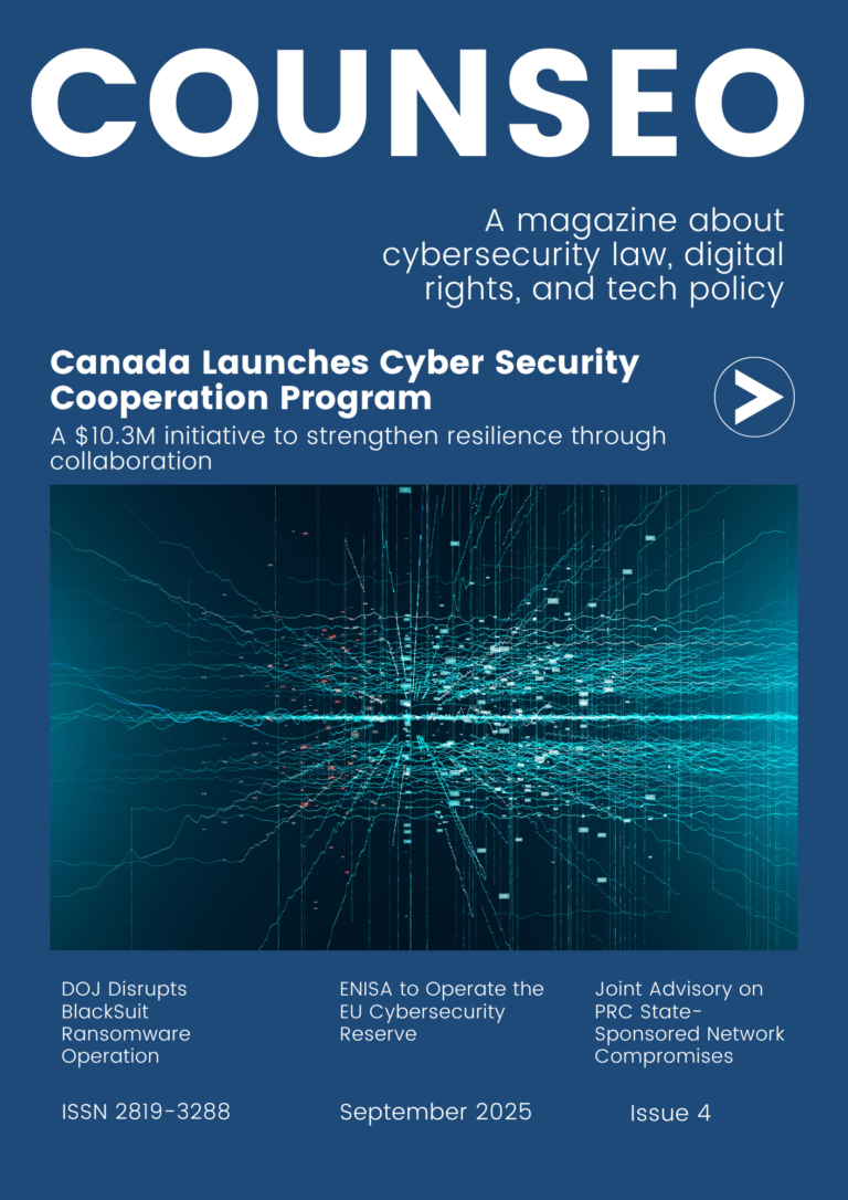 Cyber Resilience & Global Crackdowns: Counseo Magazine’s September 2025 Issue