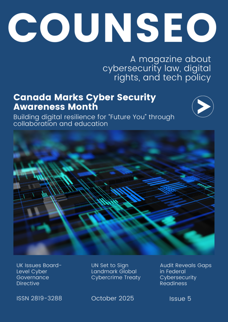 Cyber Resilience & Global Cooperation: Counseo’s October 2025 Issue